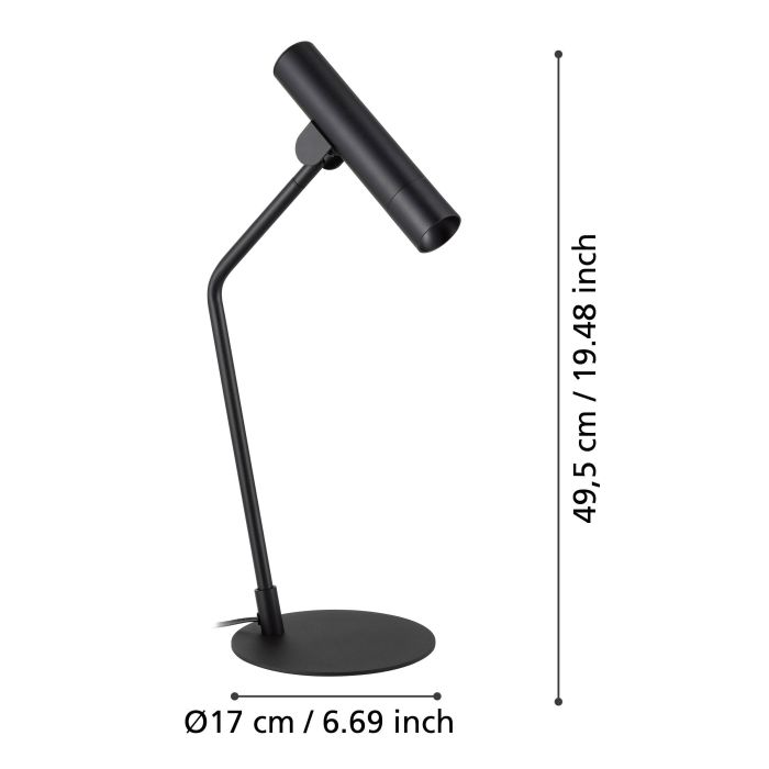 Load image into Gallery viewer, Candeeiro de mesa LED com cabeça articulada ALMUDAINA EGLO
