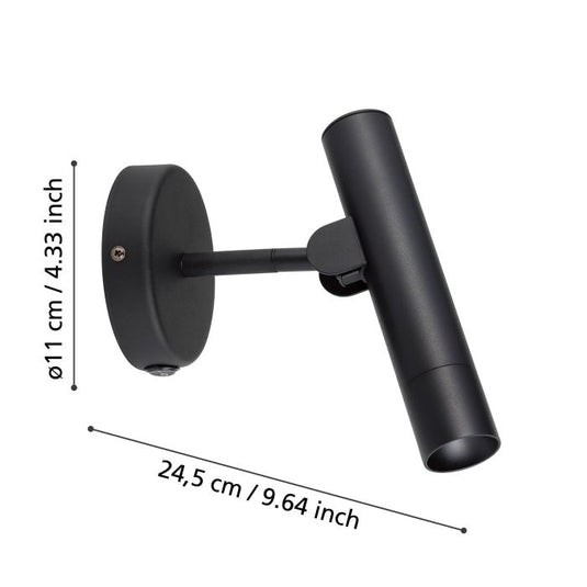 Aplique LED de Parede com Luz Ajustável ALMUDAINA EGLO