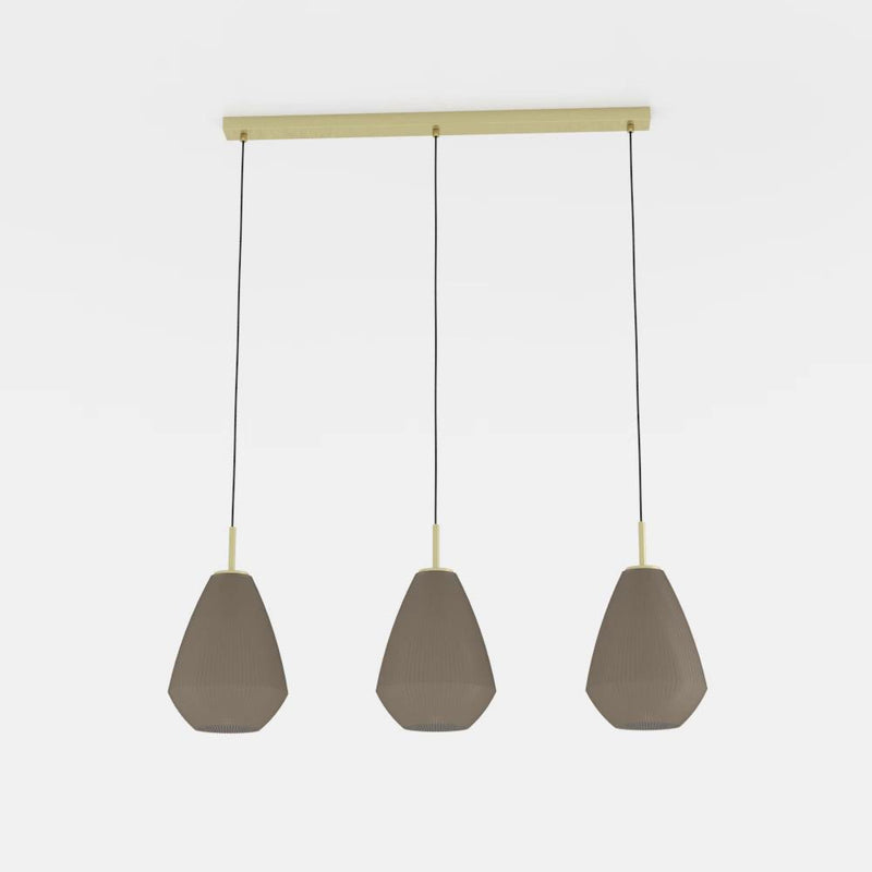 Carregue imagem no visualizador da galeriaCandeeiro de teto com três abajures em vidro acetinado CAPRAROLA EGLO

