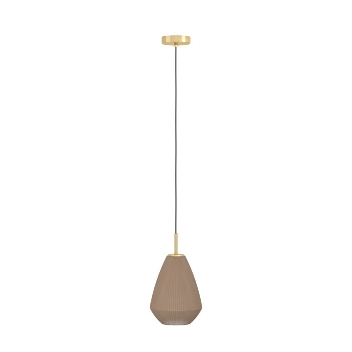 Carregue imagem no visualizador da galeriaCandeeiro de teto com abajur cónico em vidro acetinado CAPRAROLA EGLO

