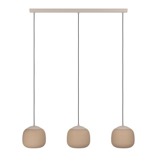 Candeeiro de teto com três cúpulas de vidro acetinado COMINIO EGLO