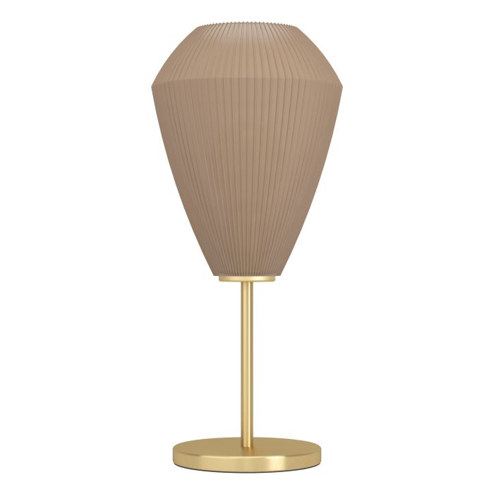 Load image into Gallery viewer, Candeeiro de Mesa com Abajur em Vidro Acetinado Areia CAPRAROLA EGLO
