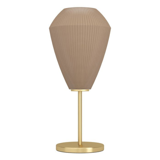 Candeeiro de Mesa com Abajur em Vidro Acetinado Areia CAPRAROLA EGLO