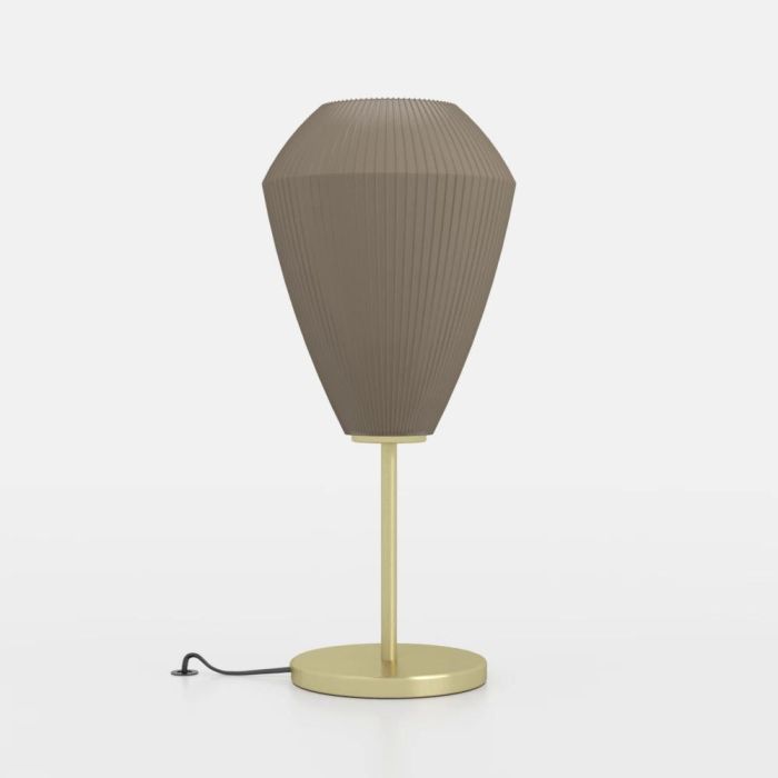 Load image into Gallery viewer, Candeeiro de Mesa com Abajur em Vidro Acetinado Areia CAPRAROLA EGLO
