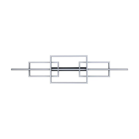 Candeeiro de teto LED com perfil preto e luz branca quente PUEBLA EGLO