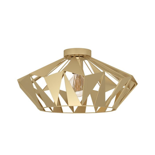 Candeeiro de teto em forma de diamante dourado CARLTON EGLO