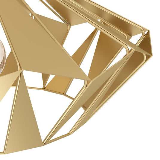Candeeiro de teto em forma de diamante dourado CARLTON EGLO