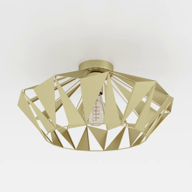 Load image into Gallery viewer, Candeeiro de teto em forma de diamante dourado CARLTON EGLO
