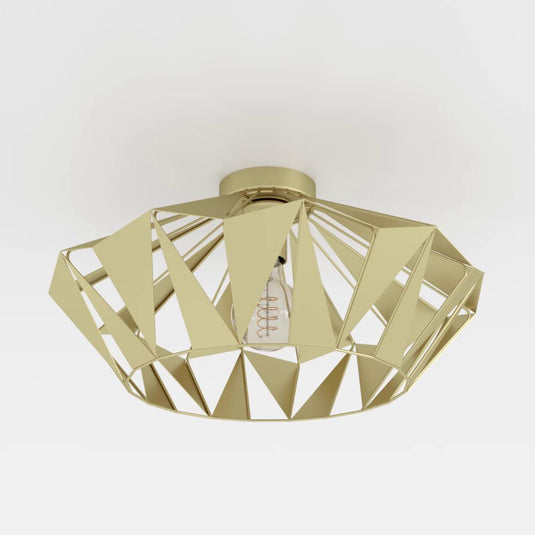 Candeeiro de teto em forma de diamante dourado CARLTON EGLO