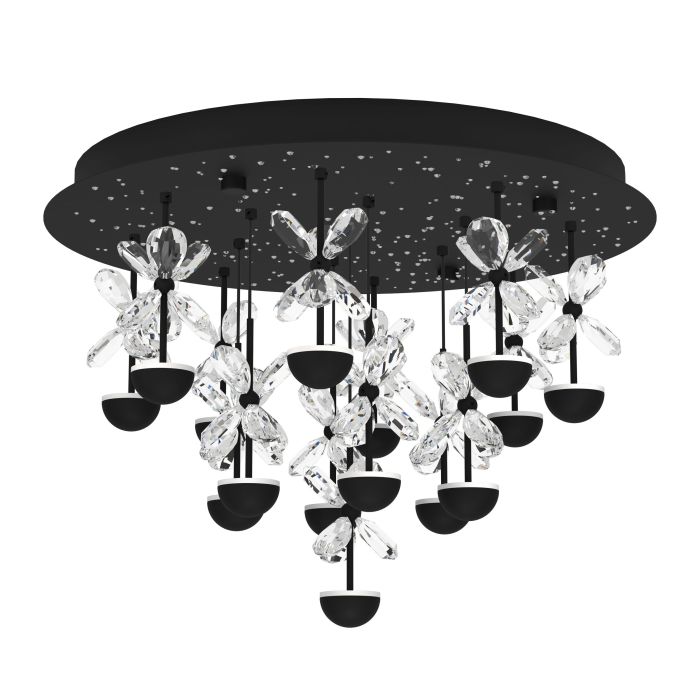 Load image into Gallery viewer, Candeeiro de teto em metal preto com vidro transparente PIANOPOLI 2 EGLO
