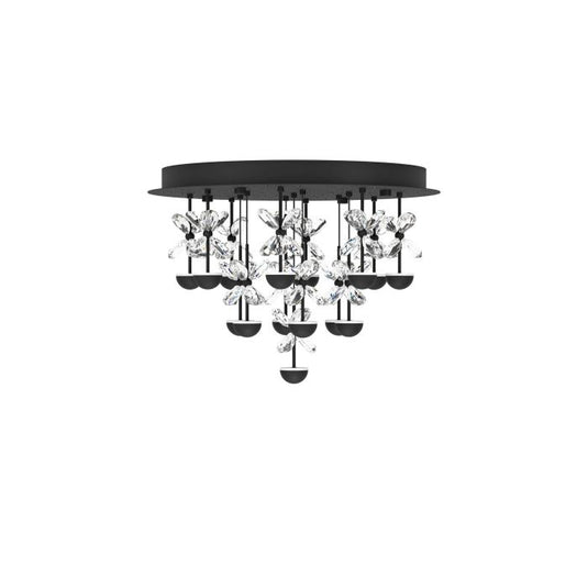 Candeeiro de teto em metal preto com vidro transparente PIANOPOLI 2 EGLO
