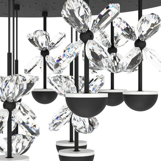 Candeeiro de teto em metal preto com vidro transparente PIANOPOLI 2 EGLO