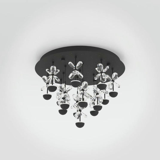 Candeeiro de teto em metal preto com vidro transparente PIANOPOLI 2 EGLO