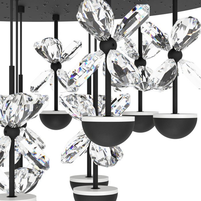 Load image into Gallery viewer, Candeeiro de teto com 10 LEDs e vidro decorativo PIANOPOLI 2 EGLO
