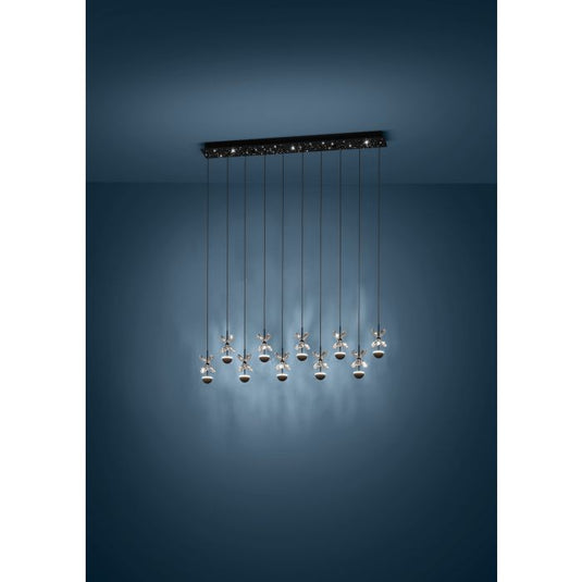 Candeeiro de teto com 10 LEDs e vidro decorativo PIANOPOLI 2 EGLO