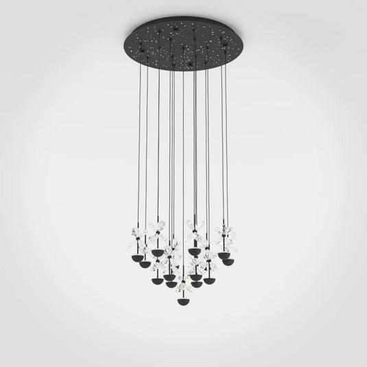 Candeeiro de teto com 15 elementos luminosos em vidro PIANOPOLI 2 EGLO