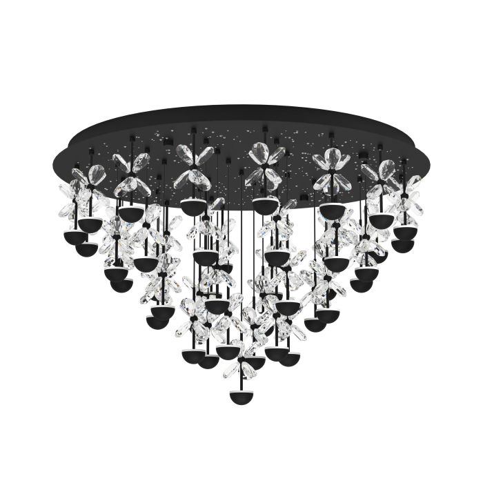 Load image into Gallery viewer, Candeeiro de teto em metal preto com vidro transparente PIANOPOLI 2 EGLO
