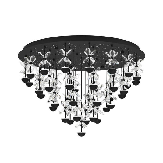 Candeeiro de teto em metal preto com vidro transparente PIANOPOLI 2 EGLO