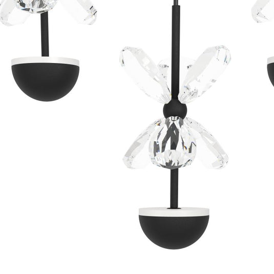 Candeeiro de teto em metal preto com vidro transparente PIANOPOLI 2 EGLO