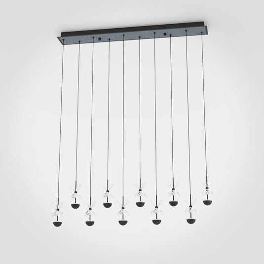 Candeeiro de teto em metal preto com vidro transparente PIANOPOLI 2 EGLO