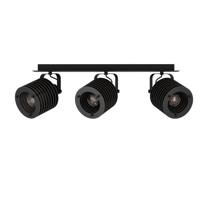 Cargue la imagen en el visor de la galería, Foco de Teto com Três Focos Móveis em Metal Preto SEGOVIA EGLO
