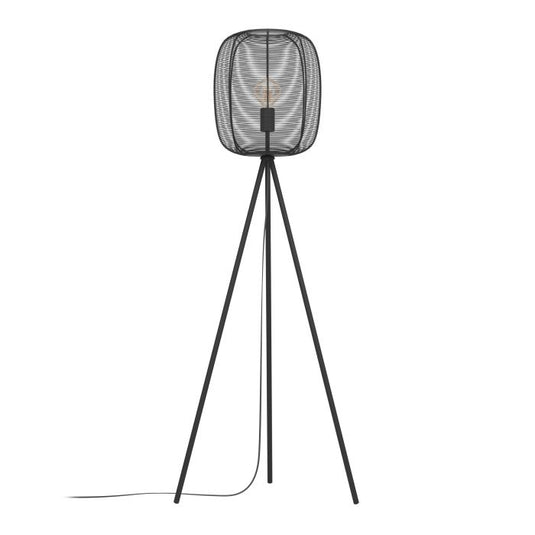 RINROE Candeeiro de Pé EGLO - Design Industrial com Efeito Luz e Sombra
