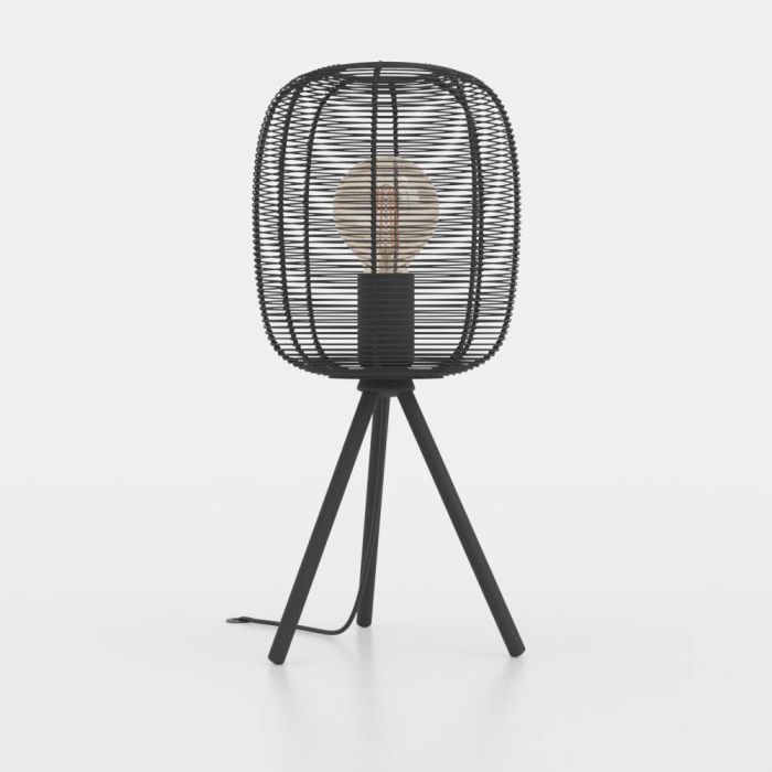 Load image into Gallery viewer, Candeeiro de Mesa com Abajur Cilíndrico e Design Industrial RINROE EGLO
