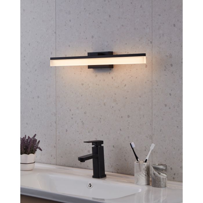 Carregue imagem no visualizador da galeriaAplique de Parede LED para Espelho Preto PALMITAL EGLO
