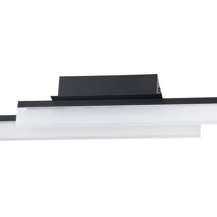 Load image into Gallery viewer, Plafon LED de Teto Preto com Luz Branca Quente PALMITAL EGLO

