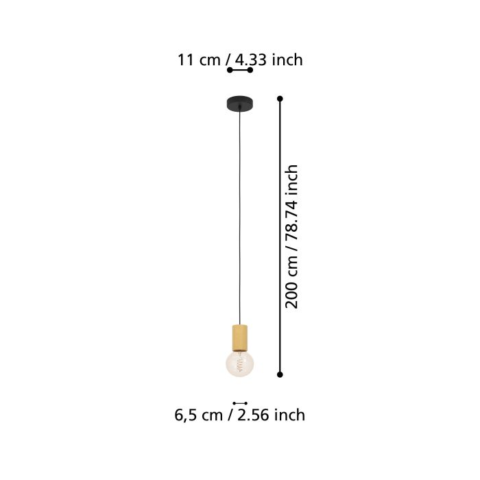 Carregue imagem no visualizador da galeriaCandeeiro de teto POZUETA 1 EGLO
