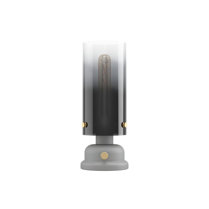 Load image into Gallery viewer, Candeeiro de Mesa com Abajur em Vidro Preto Fumado GARGRAVE EGLO
