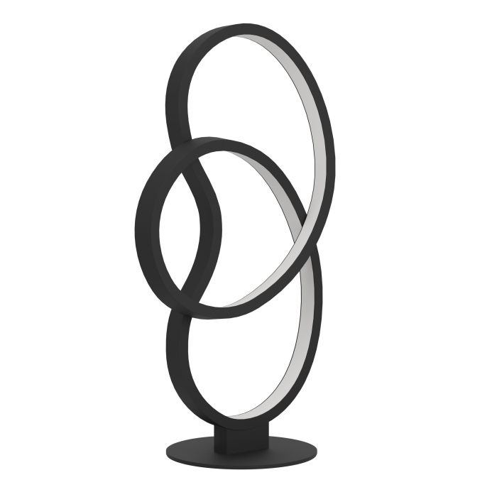 Chargez l'image dans la visionneuse de la galerie, Candeeiro de Mesa com LED e Estrutura em Alumínio Preto GIANELLA EGLO
