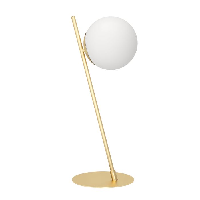 Chargez l'image dans la visionneuse de la galerie, Candeeiro de Mesa com Disco Metálico e Esfera de Vidro Opalino RONDO 4 EGLO
