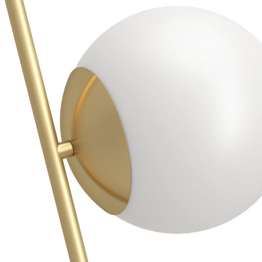 Candeeiro de Mesa com Disco Metálico e Esfera de Vidro Opalino RONDO 4 EGLO