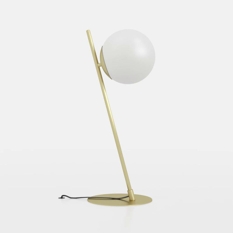 Chargez l'image dans la visionneuse de la galerie, Candeeiro de Mesa com Disco Metálico e Esfera de Vidro Opalino RONDO 4 EGLO
