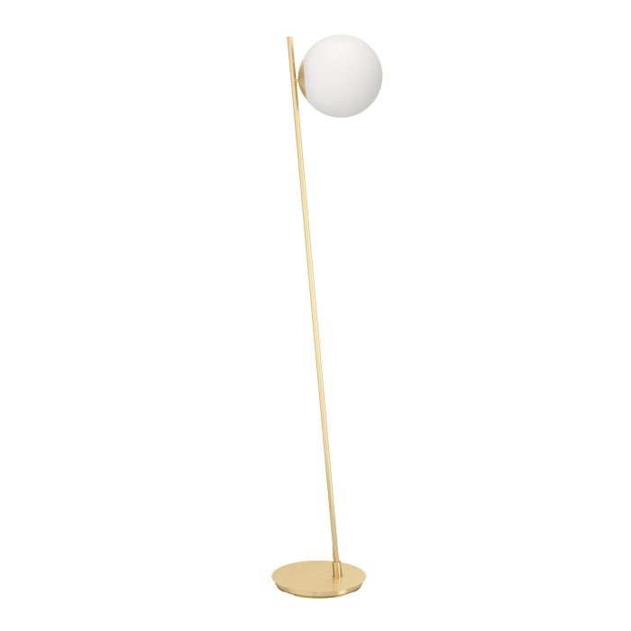 Carregue imagem no visualizador da galeriaCandeeiro de pé com disco metálico e esfera de vidro opalino RONDO 4 EGLO
