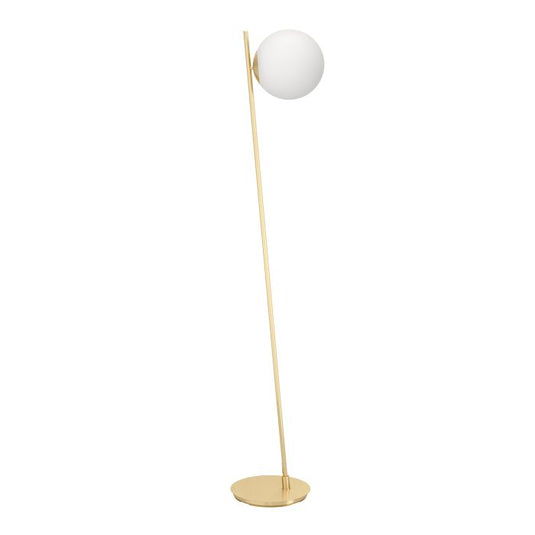 Candeeiro de pé com disco metálico e esfera de vidro opalino RONDO 4 EGLO