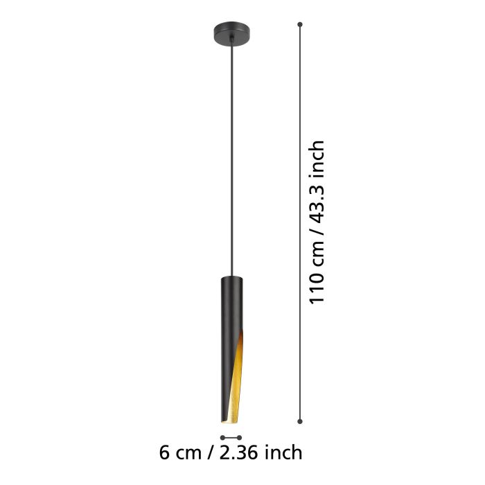 Load image into Gallery viewer, BARBOTTO Candeeiro de teto LED metálico preto e dourado elegante
