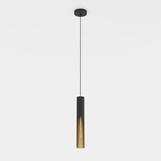 BARBOTTO Candeeiro de teto LED metálico preto e dourado elegante