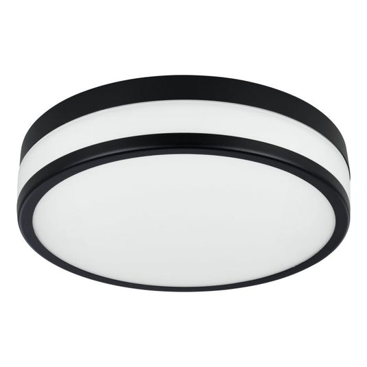 Candeeiro de Teto LED com Vidro Fosco e Anéis Metálicos PALERMO EGLO