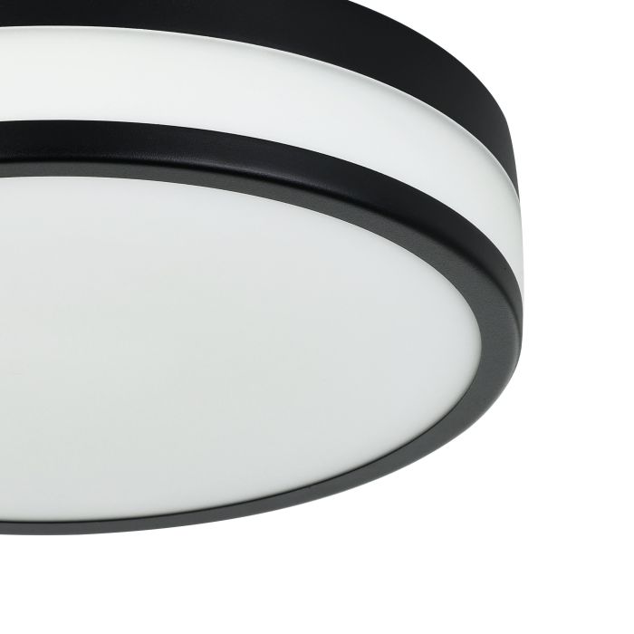 Load image into Gallery viewer, Candeeiro de Teto LED com Vidro Fosco e Anéis Metálicos PALERMO EGLO
