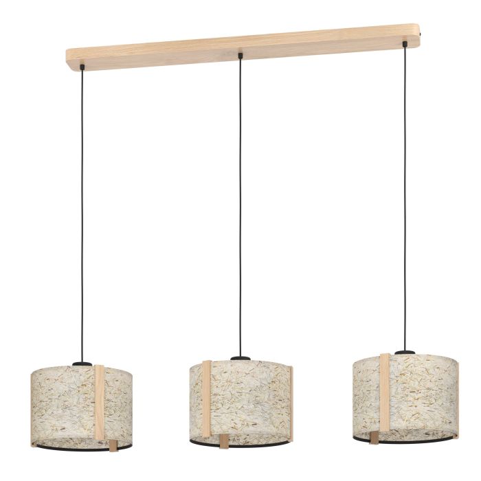 Carregue imagem no visualizador da galeriaCandeeiro de teto com três abajures cilíndricos HONTONGAS EGLO
