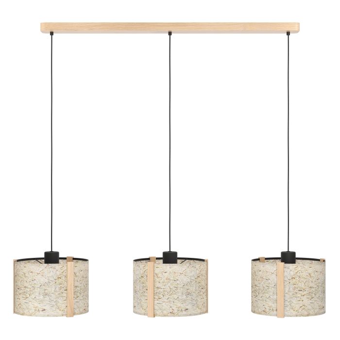 Carregue imagem no visualizador da galeriaCandeeiro de teto sustentável com três abajures HONTONGAS EGLO
