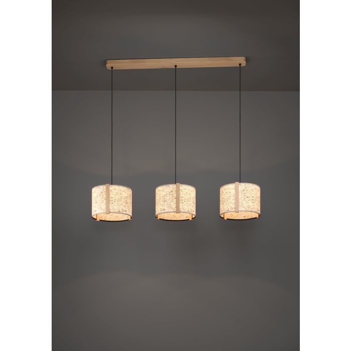 Carregue imagem no visualizador da galeriaCandeeiro de teto sustentável com três abajures HONTONGAS EGLO
