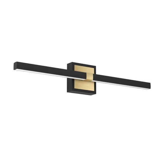Aplique de Parede LED Preto Mate e Latão Escovado PEGUERA EGLO