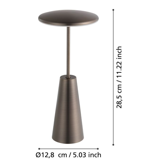 Load image into Gallery viewer, Candeeiro de Mesa Recarregável com Temperatura de Cor Ajustável PICCOLA EGLO

