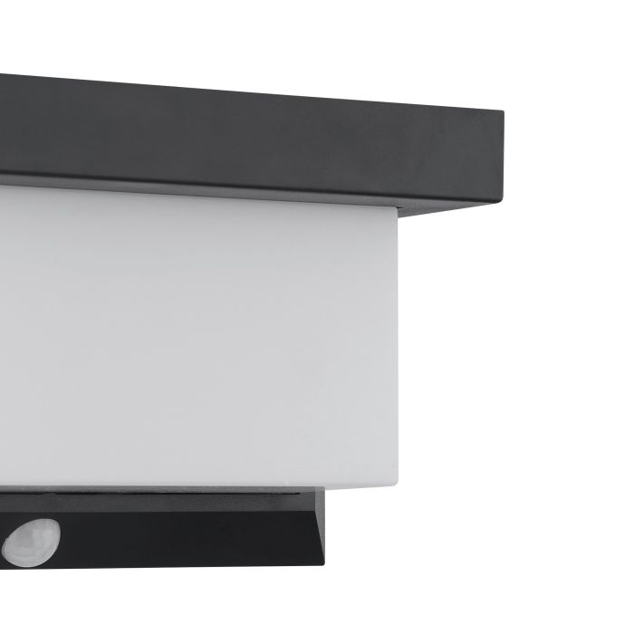 Load image into Gallery viewer, Candeeiro solar de parede preto e branco UTRERA EGLO
