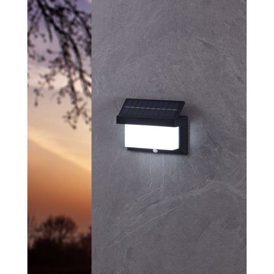 Candeeiro solar de parede preto e branco UTRERA EGLO