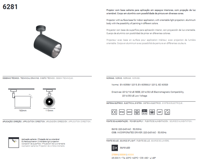 Load image into Gallery viewer, Projetor orientável led cob 6281.122.7XL TROMILUX 
