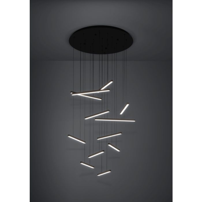 Load image into Gallery viewer, Candeeiro de teto pendente LED com doze hastes LINDOZA EGLO
